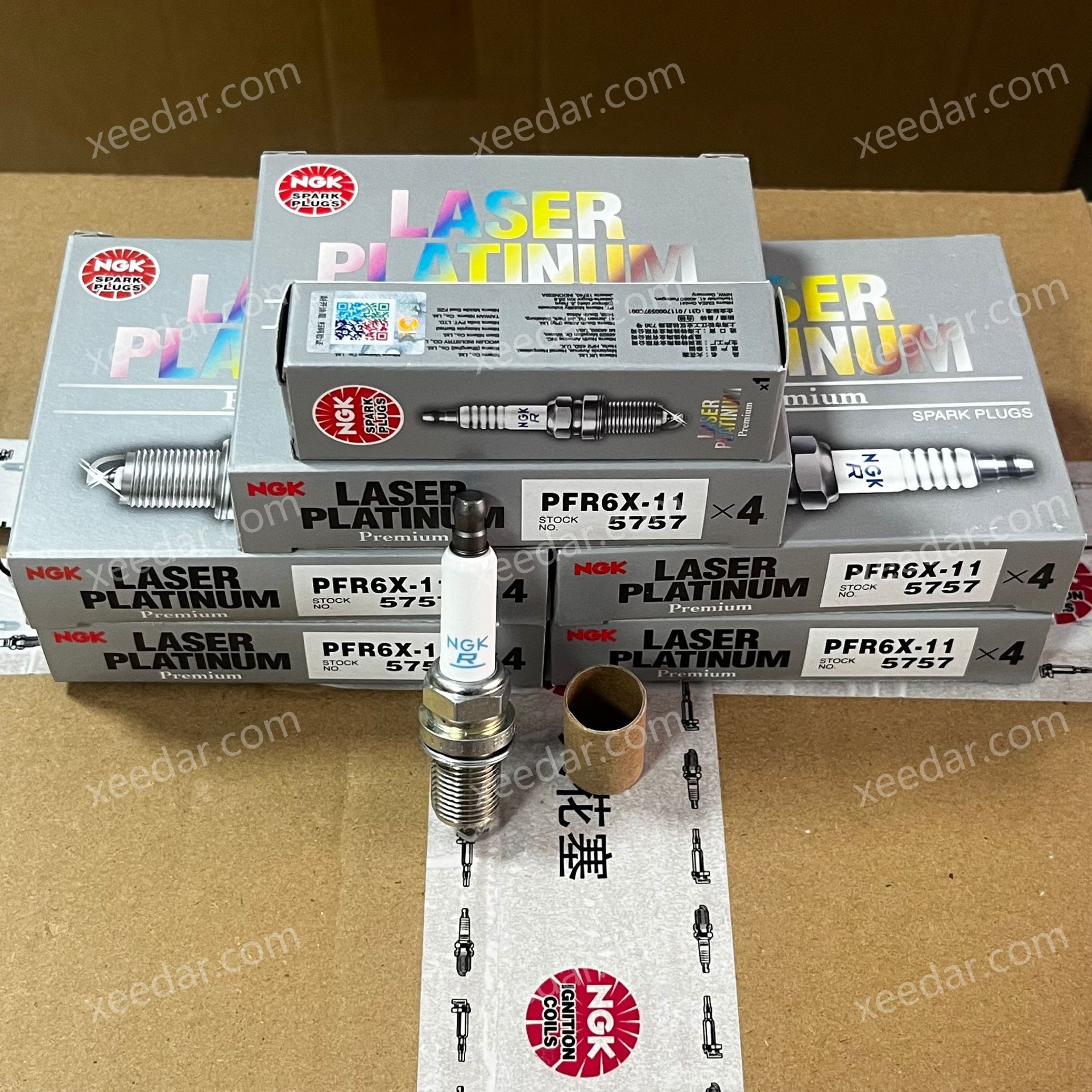 NGK P5757 PFR6X-11 Dual Platinum Spark Plug