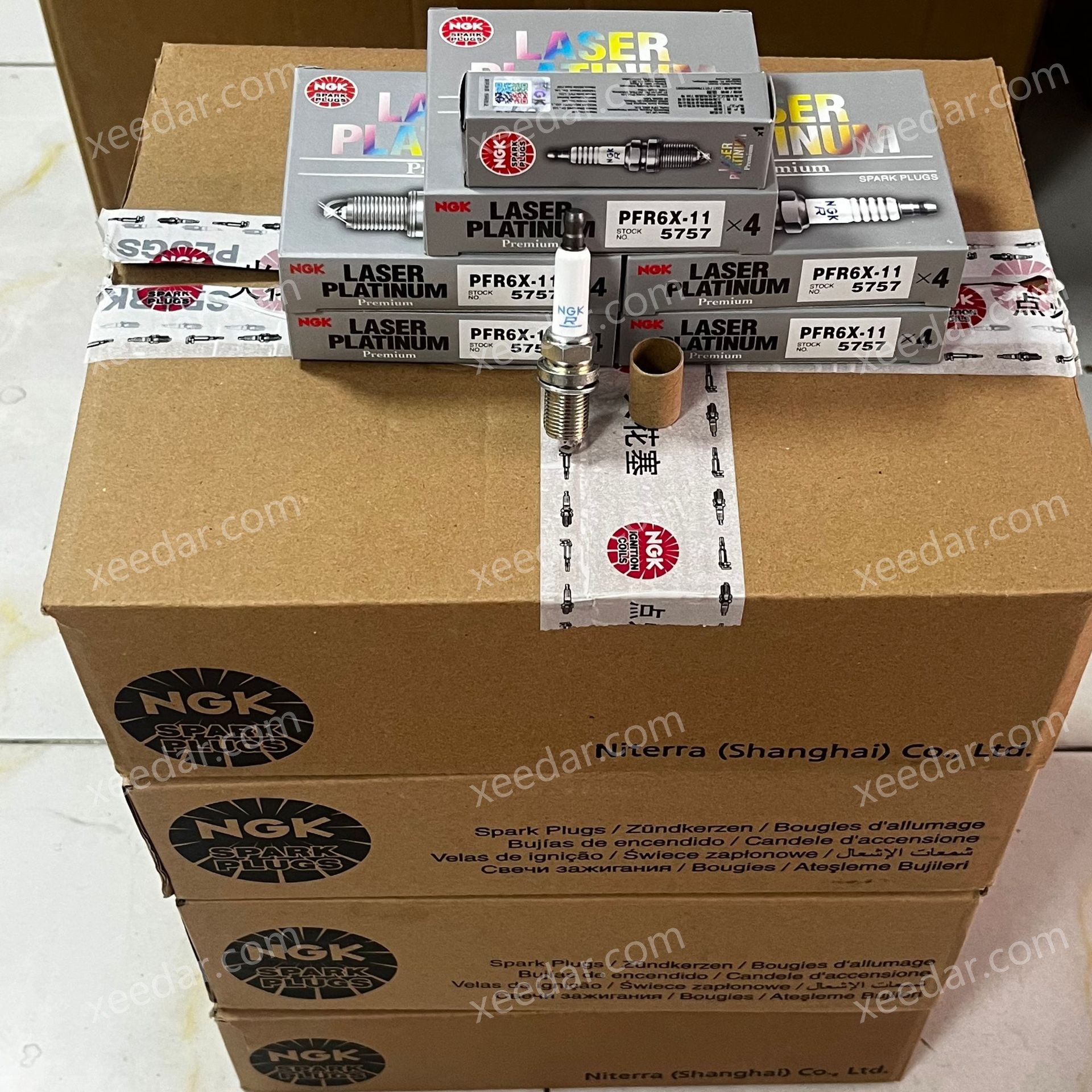 NGK P5757 PFR6X-11 Dual Platinum Spark Plug
