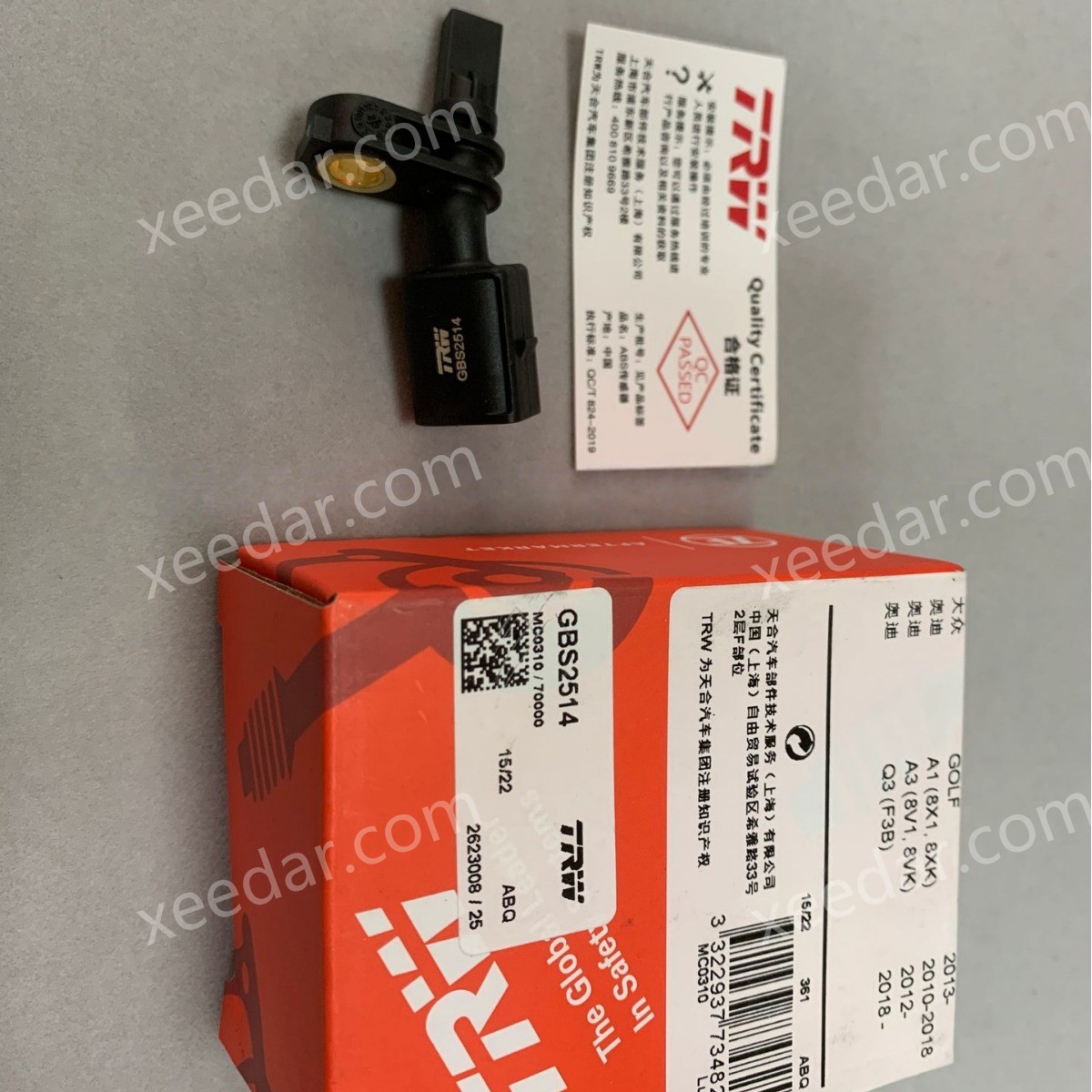 TRW GBS2514 Wheel Speed Sensor (ABS) for Audi A1/A3/TT / VW Golf